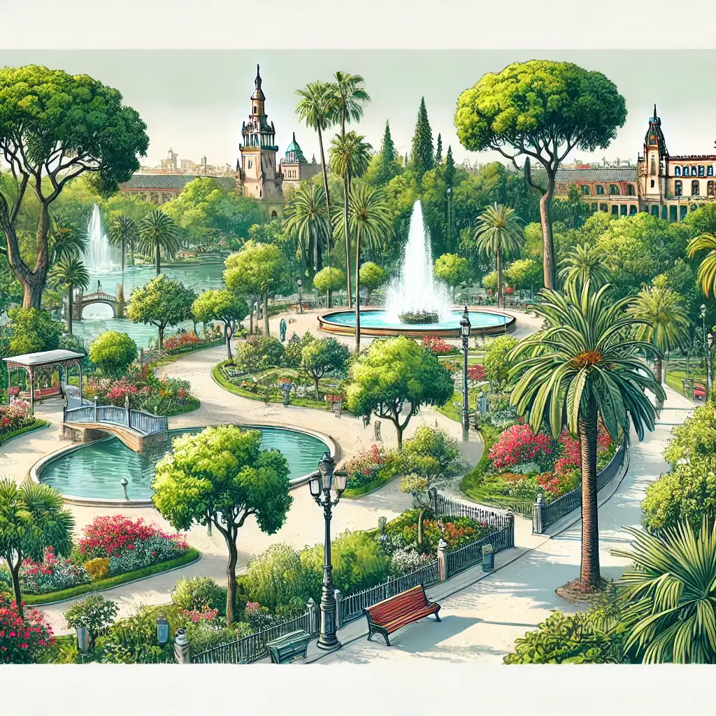 Parque María Luisa de Sevilla - Guía con las mejores zonas para fumar marihuana en Sevilla legalmente