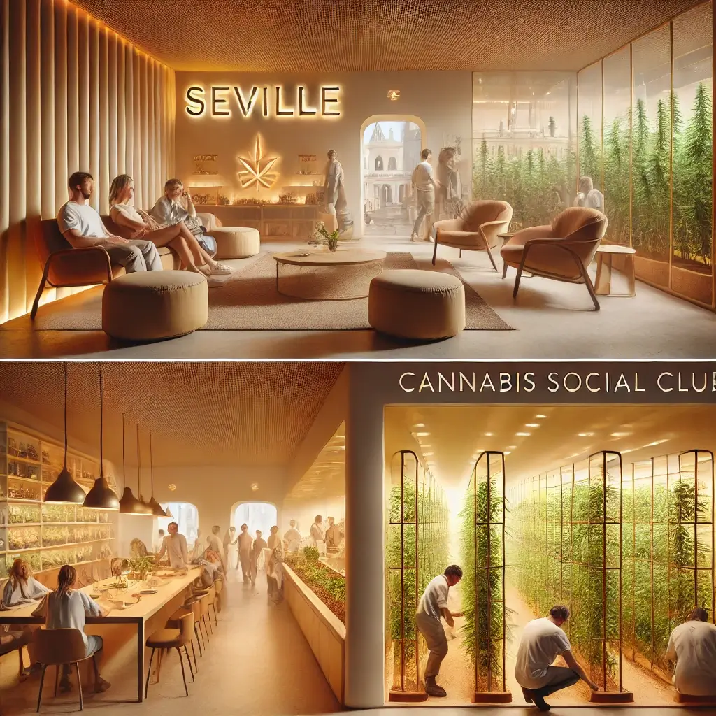 ¿Cuál es el funcionamiento de un club social de cannabis en Sevilla?