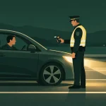 Cannabis y conducir en España: test de saliva de la DGT en un control de carretera